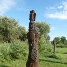 Wooden sculpture in the municipality of Cicov